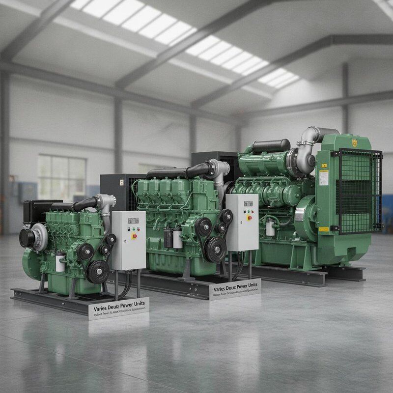 Диапазон двигателя Deutz от 70 до 400 кВт Мощные силовые агрегаты, предназначенные для строительного оборудования и промышленных применений